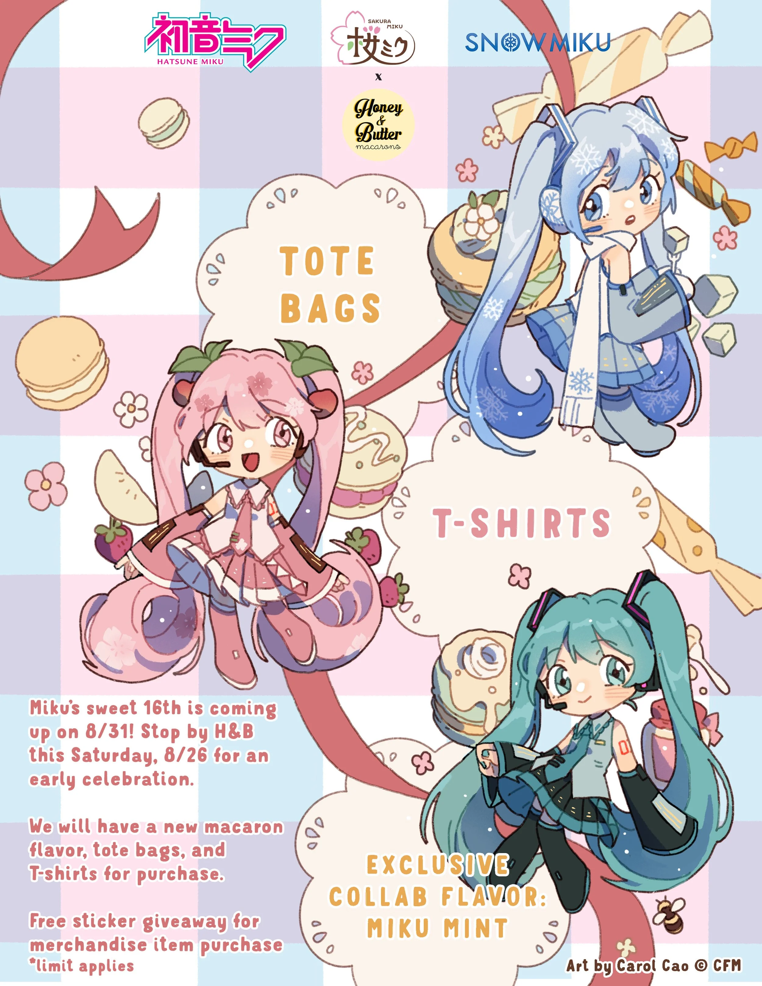 Miku16th — Honey & Butter Macarons
